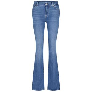 7 For All Mankind, Bootcut Jeans B(Air) - Normale taille, Uitlopende pijpen, Ritssluiting knoopsluiting, 5-Pocket-stijl Blauw, Dames, Maat:W32
