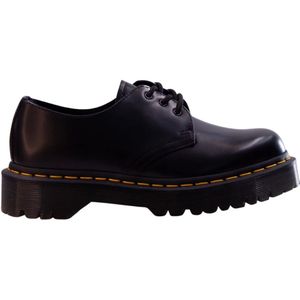 Dr. Martens, Zwarte platte schoenen voor vrouwen Zwart, Dames, Maat:39 EU