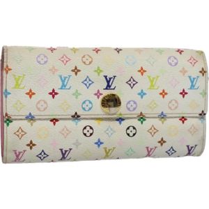 Louis Vuitton Vintage, Pre-owned, Dames, Wit, ONE Size, Pre-owned Canvas wallets
