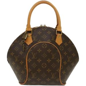 Louis Vuitton Vintage, Pre-owned, Dames, Bruin, ONE Size, Kasjmier, Tweedehands Canvas Louis Vuitton tassen