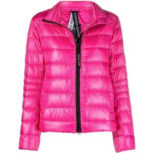 Canada Goose, Jassen, Dames, Roze, M, Stijlvolle warme winterjas voor vrouwen