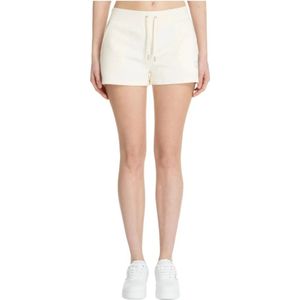 Juicy Couture, Korte broeken, Dames, Wit, L, Stijlvolle Casual Shorts voor Vrouwen