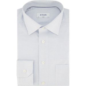 Eton, Overhemden, Heren, Wit, XL, Katoen, Klassieke Fit Wit Zakelijk Overhemd