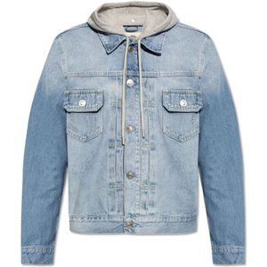 AllSaints, Jassen, Heren, Blauw, XL, Katoen, Spirit Jack