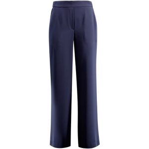 P.a.r.o.s.h., Blauwe Crepe Flared Broek Blauw, Dames, Maat:XS