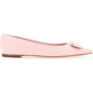 Salvatore Ferragamo, Ballerinas Roze, Dames, Maat:39 1/2 EU