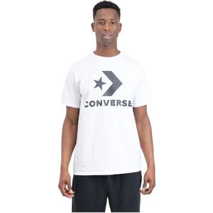 Converse, Tops, Heren, Wit, XL, Katoen, T-Shirts