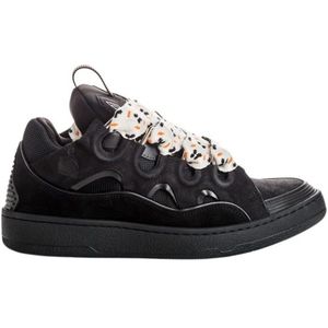 Lanvin, Originele Curb Sneakers Zwart, Dames, Maat:45 EU