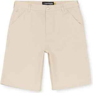 Iuter, Korte broeken, Heren, Beige, W31, Katoen, Beige Carpenter Shorts voor lente/zomer