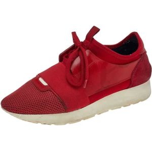 Balenciaga Vintage, Pre-owned Leather sneakers Rood, Dames, Maat:39 EU