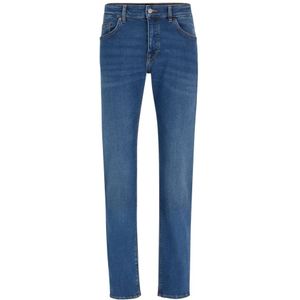 Hugo Boss, Jeans, Heren, Blauw, W30 L32, Katoen, Maine Lichtblauwe Jeans