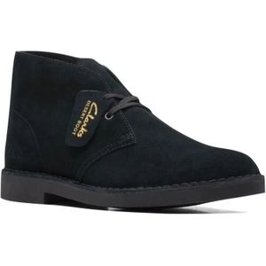 Clarks, Schoenen, Heren, Zwart, 40 EU, Suède, Desert Boot Evo Suède Herenschoen