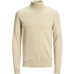 Jack & Jones, Truien, Heren, Beige, XL, Gebreide coltrui