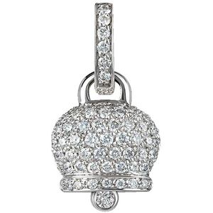 Chantecler, Accessoires, Dames, Geel, ONE Size, Gouden bel hanger met diamant