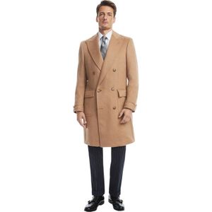 Brooks Brothers, Mantels, Heren, Beige, XS, Tan Kamelenharen Jas