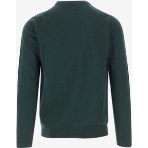 Woolrich, Truien, Heren, Groen, XL, Wol, Groene Wol Pullover Crew Neck