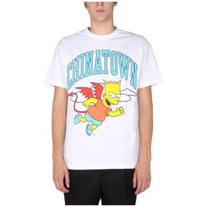 Chinatown Market, Tops, unisex, Wit, S, Katoen, T-shirts