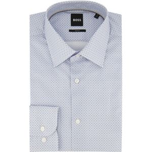 Hugo Boss, Overhemden, Heren, Veelkleurig, 2Xl, Katoen, Lichtblauw Zakelijk Overhemd met Extra Lange Mouwen