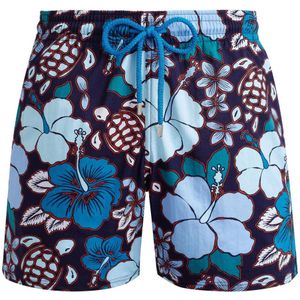 Vilebrequin, Badkleding, Heren, Veelkleurig, M, Blauwe Zee Shorts Tropische Schildpadden