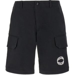 Moschino, Casual Shorts Zwart, Heren, Maat:M