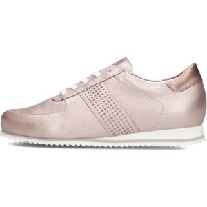 Hassia, Schoenen, Dames, Roze, 42 1/2 EU, Leer, Roze Metallic Lage Sneakers Piacenza 1