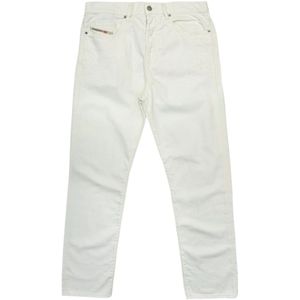 Diesel, Jeans, Heren, Beige, W34, Denim, Klassieke Straight Jeans 2020 Bianco