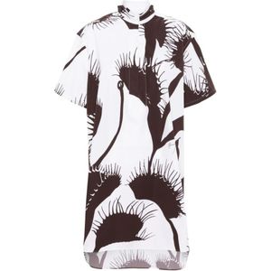 Salvatore Ferragamo, Blouses & Shirts, Dames, Veelkleurig, S, Katoen, Venus Print Button-Up Shirt