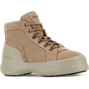 Moon Boot, Schoenen, Dames, Beige, 44 EU, Grijze Luna Trek Sneakers