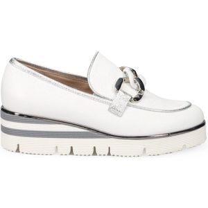 Sangiorgio, Schoenen, Dames, Wit, 36 EU, Leer, Witte Mocassins Comfortabel Stijlvol