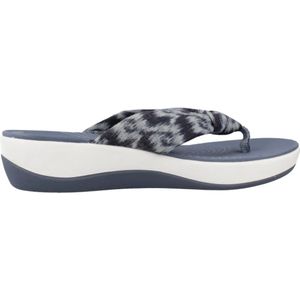 Clarks, Flip Flops Blauw, Dames, Maat:38 EU