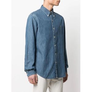 Ralph Lauren, Overhemden, Heren, Blauw, S, Denim, Denim Shirts