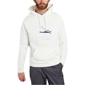 Axel Arigato, Sweatshirts & Hoodies, Heren, Wit, S, Worldwide Ecru Hoodie