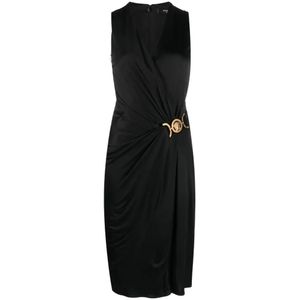 Versace, Zwarte jurken Zwart, Dames, Maat:L