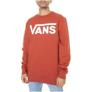 Vans, Sweatshirts & Hoodies, Heren, Rood, XL, Katoen, Rode Crew Neck Sweatshirt