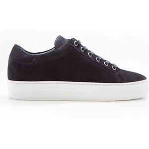 Nubikk, Donkerblauw Nubuck Leren Sneakers Blauw, Heren, Maat:42 EU