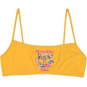 Moschino, ;Papegaai; Bikini top Geel, Dames, Maat:L