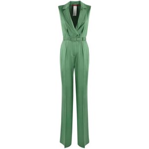 Max Mara Studio, Jumpsuits Groen, Dames, Maat:M