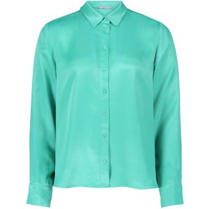 Betty & Co, Blouses & Shirts, Dames, Groen, L, Lange mouw overhemdblouse