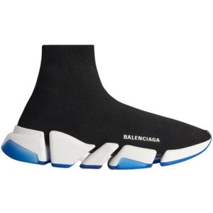 Balenciaga, Schoenen, Heren, Zwart, 39 EU, Polyester, Transparante zool sneaker 3D mesh lichtgewicht