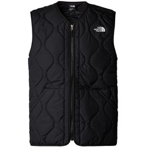 The North Face, Zwarte Gewatteerde Vest voor Mannen Zwart, Heren, Maat:XL