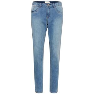 Cream, Jeans, Dames, Blauw, W34 L32, Denim, Blauwe Denim Straight Leg Jeans