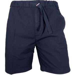 Hugo Boss, Korte broeken, Heren, Blauw, M, Katoen, Blauwe Katoenen Bermuda Shorts Kenosh Model
