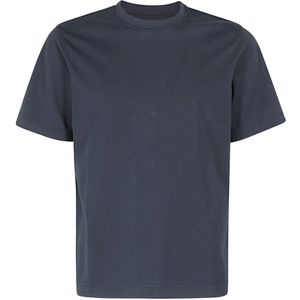 Circolo 1901, Tops, Heren, Blauw, XL, Jersey Kraag T-Shirt