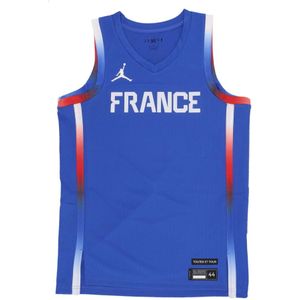 Jordan, Sport, Heren, Blauw, S, Polyester, Frankrijk Basketbal Tanktop