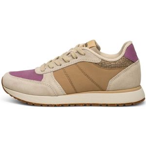 Woden, Ronja Color-Blocked Leren Sneakers Veelkleurig, Dames, Maat:37 EU