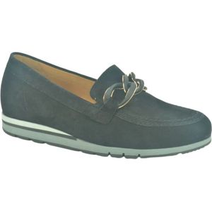 Gabor, Stijlvolle Zwarte Moccasin+Gar. runner Z Loafers Zwart, Dames, Maat:39 EU