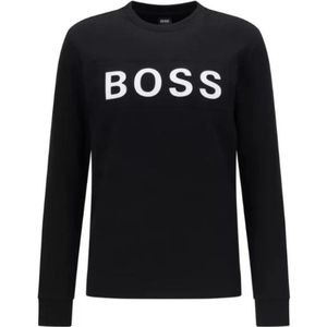Hugo Boss, Sweatshirts & Hoodies, Heren, Zwart, 2Xl, Katoen, Sweatshirts