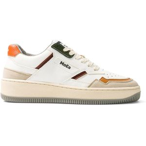 MoEa, Schoenen, Heren, Oranje, 41 EU, Leer, maïsafval sneakers GEN 1