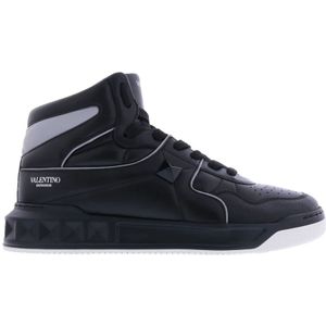 Valentino, Schoenen, Heren, Zwart, 39 EU, Heren Mid-Top Sneaker