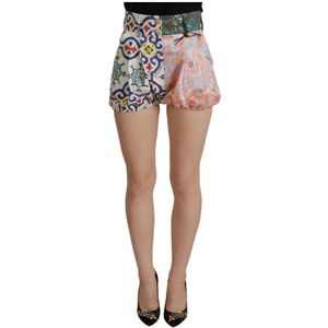 Dolce & Gabbana, Korte broeken, Dames, Veelkleurig, XS, Short Shorts